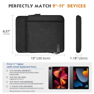 Foto 2 | Foto 2 | Funda Para Tablet Moko Ipad Pro M4/air M2 2024 De 9-11 Pulgadas, Color Negro - Venta Internacional.