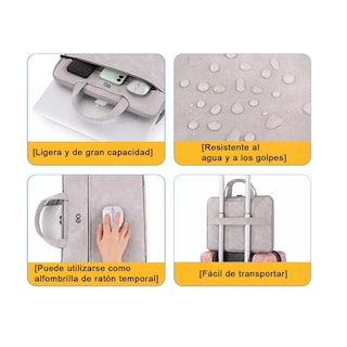 Foto 2 | Foto 2 | Funda Para Laptop Maletín Protector Impermeable 15.6 Pulgada Eo Safe Imports Esi-14682-1 Beige