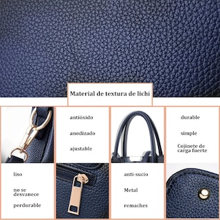 Foto 3 | Foto 3 | Bolso Elegante Dama Porta Laptop, Impermeable Eo Safe Imports Esi-19111 Azul