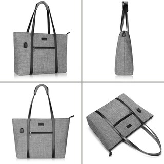 Foto 5 | Foto 5 | Bolsa Mosiso Para Ordenador Portátil Con Puerto Usb Para Macbook De 17,3 Pulgadas, Color Gris - Venta Internacional.