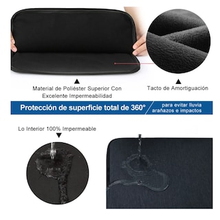 Foto 3 | Foto 3 | Funda Para Laptop Maletín Impermeable 15.6 In Para Macbook Lab.g, Negro