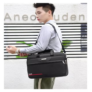 Foto 2 | Foto 2 | Ejecutivo Crossbody Portafolio Maletín Para Laptop Lab.g, Negro Línea Roja