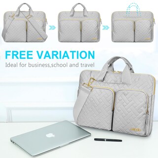 Foto 4 | Foto 4 | Bolso De Hombro Para Portátil Lacdo 360° Con Protección De 14 Pulgadas Gris Espacial - Venta Internacional.