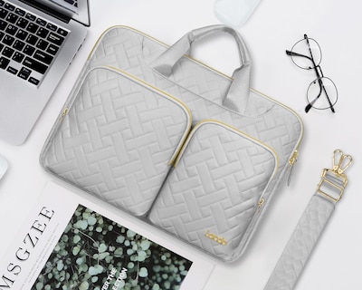 Foto 7 | Foto 7 | Bolso De Hombro Para Portátil Lacdo 360° Con Protección De 14 Pulgadas Gris Espacial - Venta Internacional.