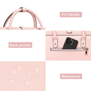 Foto 7 | Foto 7 | Funda Para Portátil Mosiso De Piel Sintética Convertible De 13-14 Pulgadas Rosa - Venta Internacional.