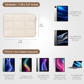 Foto 2 | Foto 2 | Funda Para Tableta Mosiso Para Ipad Air/pro 11 Y Galaxy Tab - Venta Internacional.
