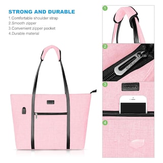 Foto 3 | Foto 3 | Bolsa para Laptop de 17 Pulgadas Mosiso Rosa-Venta Internacional
