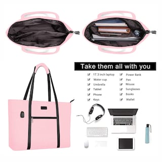 Foto 4 | Foto 4 | Bolsa para Laptop de 17 Pulgadas Mosiso Rosa-Venta Internacional