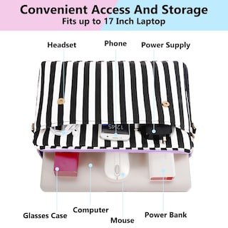 Foto 3 | Foto 3 | Funda Para Portátil Matein De 17 Pulgadas Para Mujer Con Bolsillo Rfid  Color Morado - Venta Internacional.