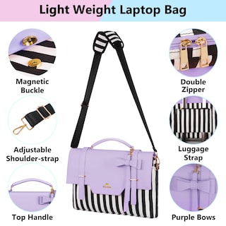Foto 5 | Foto 5 | Funda Para Portátil Matein De 17 Pulgadas Para Mujer Con Bolsillo Rfid Color Morado - Venta Internacional.