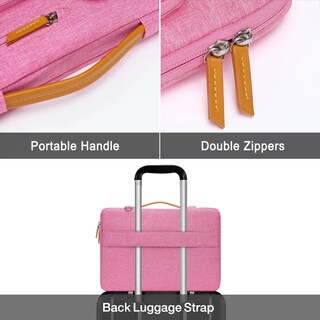 Foto 5 | Foto 5 | Bolsa De Hombro Para Portátil Mosiso 360 Protective 13-13.3 Pulgadas Rosa Roja - Venta Internacional.