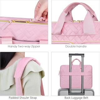 Foto 5 | Foto 5 | Funda Para Portátil Lacdo Para Mujer Nueva Macbook Pro Sakura De 14 Pulgadas Rosa - Venta Internacional.