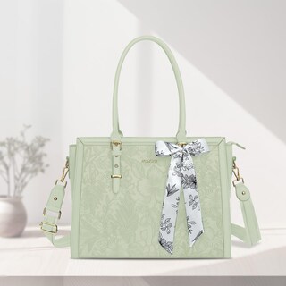Foto 5 | Foto 5 | Bolsa Para Portátil Mosiso Para Mujer De 15.6 A 16 Pulgadas Piel Sintética Color Verde Salvia - Venta Internacional.