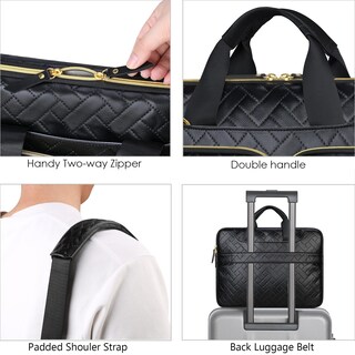Foto 5 | Foto 5 | Bandolera Para Portátil Lacdo 360° Protective 15-15 6 Pulgadas Negra - Venta Internacional.