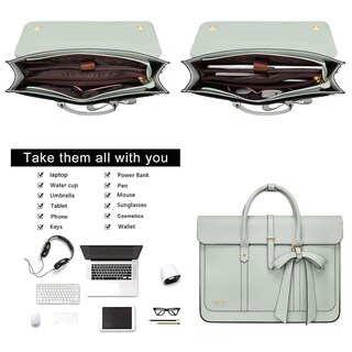 Foto 2 | Foto 2 | Funda Para Portátil Mosiso Para Mujer De Piel Sintética De 13 A 14 Pulgadas  Color Verde - Venta Internacional.