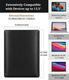 Foto 2 | Foto 2 | Funda Para Portátil Moko Compatible Con Macbook De 13 3'' Negra - Venta Internacional.