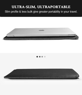 Foto 3 | Foto 3 | Funda Para Portátil Moko Compatible Con Macbook De 13 3'' Negra - Venta Internacional.