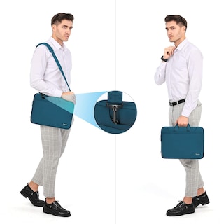 Foto 5 | Foto 5 | Bolso De Hombro Para Portátil Mosiso 360 Protective 13-14 Pulgadas Verde Azulado - Venta Internacional.