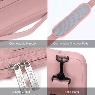 Foto 5 | Foto 5 | Bandolera para Portátil Mosiso 360 Protective 15.6 Pulgadas Rosa - Venta Internacional