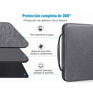 Foto 3 | Foto 3 | Funda para Laptop Eo Safe Imports ESI-4538 color Gris 14''