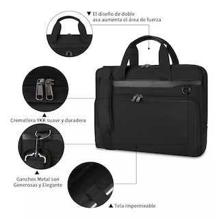Foto 3 | Foto 3 | Funda Maletín para Laptop 15-15.6 Impermeable Eo Safe Imports Esi-8707 color Negro