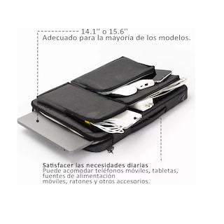 Foto 2 | Foto 2 | Funda Protectora para Laptop 14.1'' Impermeable Eo Safe Imports Esi-14318 Negra