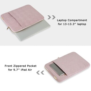 Foto 5 | Foto 5 | Funda para Portátil Bagsmart Rosa 13 Pulgadas - Venta Internacional