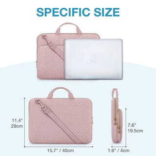 Foto 6 | Foto 6 | Funda Protectora para Portátil Bagsmart de 15.6 Pulgadas Rosa - Venta Internacional
