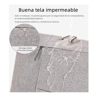 Foto 3 | Foto 3 | Funda Protectora Para Portátil Bolsa Prueba Golpe 15.6’’ Eo Safe Imports Esi-6444-1 Gris