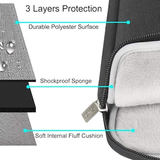 Foto 3 | Foto 3 | Funda para Laptop 15 Pulgadas Negra - Venta Internacional