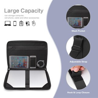 Foto 2 | Foto 2 | Funda Rígida para Laptop Mosiso Negra- Venta Internacional