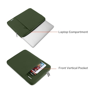 Foto 2 | Foto 2 | Funda para Laptop Mosiso 13,3 '' Verde Militar - Venta Internacional