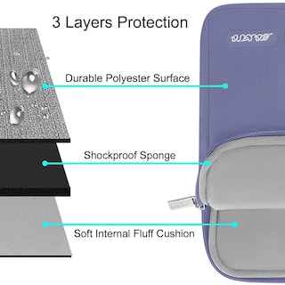 Foto 3 | Foto 3 | Funda para Laptop Mosiso 13,3 '' Gris Lavanda - Venta Internacional