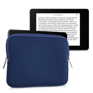 Foto 6 | Foto 6 | Funda Para Lector De Libros Electrónicos Kwmobile, Neopreno, Azul Oscuro, Tamaño 17,5 X 14,7 Cm - Venta Internacional.