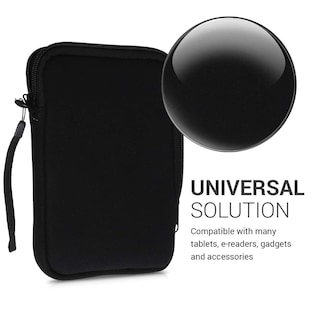 Foto 5 | Foto 5 | Funda Para Lector De Libros Electrónicos Kwmobile, Neopreno, Tamaño 6, Universal, Negra - Venta Internacional.