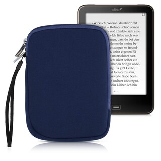 Foto 1 | Foto 1 | Funda Para Lector De Libros Electrónicos Kwmobile, Neopreno, Tamaño 6, Universal, Azul Oscuro - Venta Internacional.