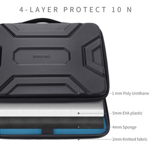Foto 5 | Foto 5 | Bolso De Hombro Con Funda Para Portátil 15.6 Pulgadas Doiso Impermeable Negro - Venta Internacional.