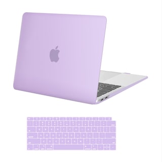 Foto 1 | Foto 1 | Funda Con Teclado Mosiso Para Macbook Air 13'' A2337 M1 Color Morado Claro - Venta Internacional.