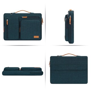 Foto 4 | Foto 4 | Bandolera Para Portátil Mosiso 360 Protective De 15 Pulgadas Verde Azulado - Venta Internacional.