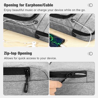 Foto 5 | Foto 5 | Funda Para Tablet Moko De 9 A 11 Pulgadas Para Ipad Air M3 Color Gris Claro - Venta Internacional.