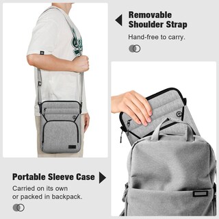 Foto 7 | Foto 7 | Funda Para Tablet Moko De 9 A 11 Pulgadas Para Ipad Air M3 Color Gris Claro - Venta Internacional.