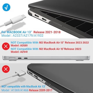 Foto 4 | Foto 4 | Funda Ibenzer Compatible Con Macbook Air De 13 Pulgadas M1 A2337 - Venta Internacional.