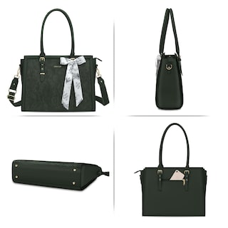 Foto 6 | Foto 6 | Bolsa Mosiso Para Portátil Piel Sintética 17-17 3 Pulgadas Color Verde Esmeralda - Venta Internacional.