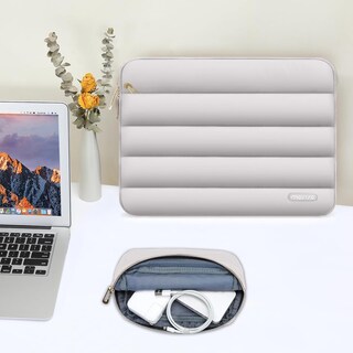 Foto 5 | Foto 5 | Funda Para Portátil Mosiso De 15-15 6 Pulgadas  Manga Abullonada  Gris - Venta Internacional.