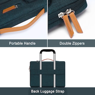 Foto 4 | Foto 4 | Bolso De Hombro Para Portátil Mosiso 360 Protective 13-13.3 Pulgadas  Verde Azulado - Venta Internacional.