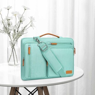 Foto 7 | Foto 7 | Bolsa De Hombro Para Portátil Mosiso 360 Protective De 15 A 15-15 6 Pulgadas Color Verde Aguamarina - Venta Internacional.