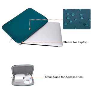 Foto 2 | Foto 2 | Funda Para Portátil Mosiso De 13 3 Pulgadas Color Verde Azulado Profundo Para Macbook - Venta Internacional.