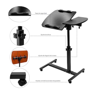 Foto 5 | Foto 5 | Mesa para Laptop Audiotek Portátil color Negro