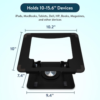 Foto 6 | Foto 6 | Soporte Para Ordenador Portátil, Ergonómico, Giratorio, Ajustable, Negro - Venta Internacional.