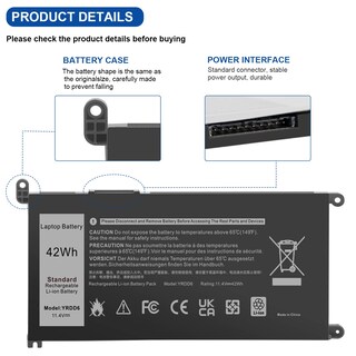 Foto 4 | Foto 4 | Battery Fancy Buying Yrdd6 Para Dell Inspiron 5591 7586 5491 - Venta Internacional.